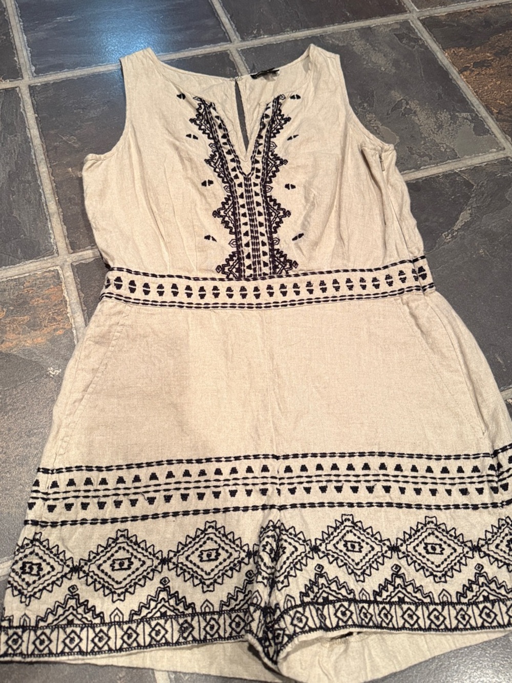 Loft Embroidered- Romper